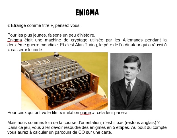 Enigma etape1 page1