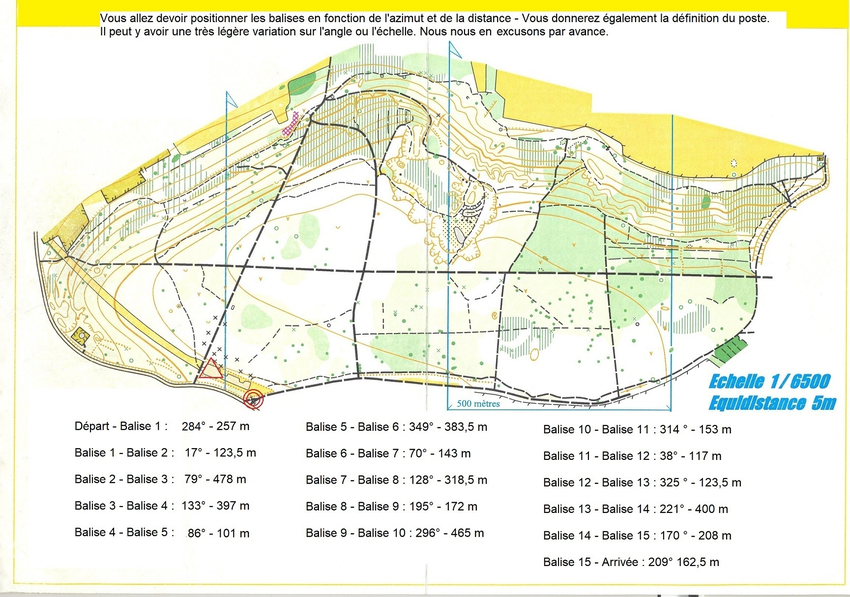 meridon azimut distance